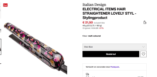 Italian Design stijltang voor €21,50 bij Zalando