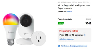 Kit de Seguridad Inteligente por $549 | Descuento Elektra