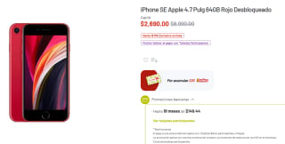 iPhone SE 64GB Rojo por $2,690 | Descuento Soriana