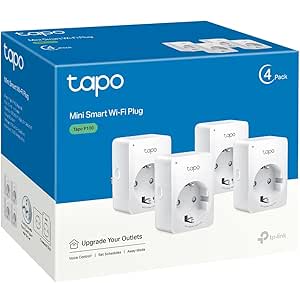 Tapo P100 (4 paquetes) Mini enchufe inteligente Wi-Fi,compatible con Alexa y Google Home por 29,99€