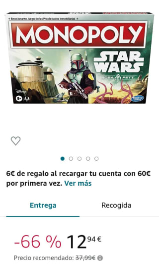 Monopoly Star Wars Boba Fett por 12,94€.