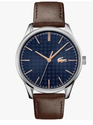 Reloj Analógico de Cuarzo para hombre marca Lacoste con Correa en piel marrón por 70,99€