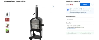 Horno de Acero 70x48x164 cm por 99€