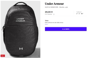 Mochila Under Armour Hustle Signature 28L por 29€