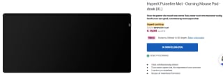 HyperX Pulsefire Mat Gaming Muismat (XL) voor €19,99 bij HP