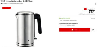 WMF Lono Waterkoker 1.6 l Zilver voor €77,67 bij de Mediamarkt