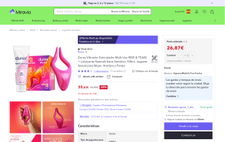 Conjunto Durex Vibrador Estimulador RIDE & TEASE por 26,87€