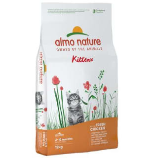 12kg Almo Nature Holistisch Kitten Kip & Rijst voor €26,50 bij Zooplus