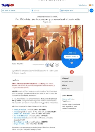 Selección Musicales desde 15€.