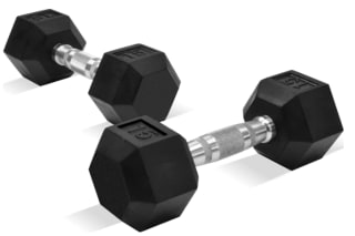 Set de Mancuernas Hexagonales RACK & PACK 15lb por $749