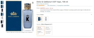 Perfume hombre Dolce & Gabbana K EDT Vapo de 100 ml por 46,99€