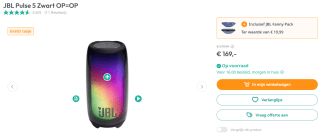 JBL Pulse 5 Draagbare Bluetooth-luidspreker voor €169 bij Artandcraft