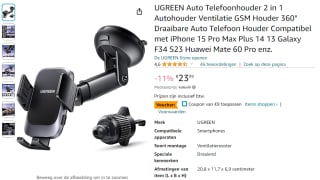 UGREEN 2-in-1 telefoonhouder voor €14,99 bij Amazon