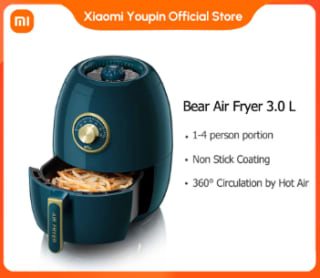 Bear Freidora de Aire Eléctrica e Inteligente Versión Global por 29,95€