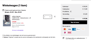 adidas Campus 00s Off White Aluminium dames sneakers voor €47,96 dmv code met Zalando Plus