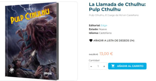Juego de Rol La Llamada de Cthulhu - Pulp Cthulhu por 13€