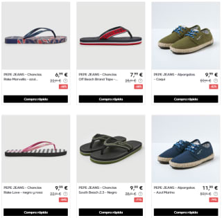 Hasta 85% descuento en calzado Pepe Jeans precios de locura