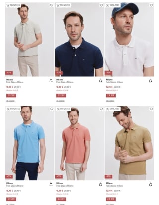 2×30€ en Polos y Bermudas en Fifty.