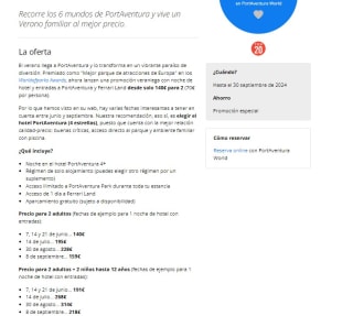 Hotel y entradas Port Aventura y ferrari Land desde 70€(140 para dos)