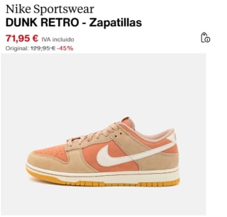 Zapatillas Nike Dunk Low Retro por 61.16€