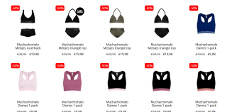 Tot 60% korting op Muchochomalo boxershorts packs en tops bij V&D