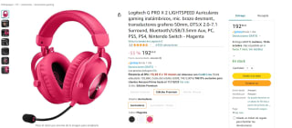 Auriculares inalámbricos marca Logitech G PRO X 2 LIGHTSPEED (dolor magenta) por 192,86€