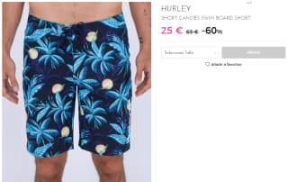 Bañador para Hombre Hurley CANOES SWIM BOARD por 25€