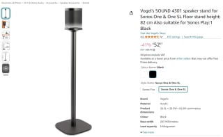 Vogel's SOUND 4301 speaker stand voor €52,97 bij Amazon