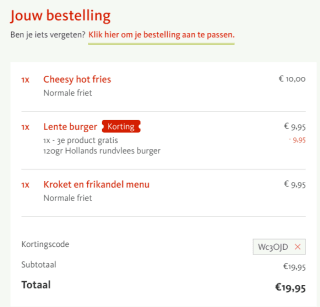 3e gratis op het hele assortiment van Kwalitaria