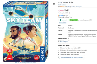 999 Games - Sky Team - Bordspel (Duitstalig) voor €16,26 met Amazon prime