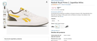 Zapatillas Reebok Royal Prime 2 niños por 19€