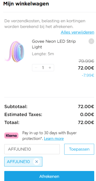 5 Meter Govee RGBIC LED Neon Rope Lights voor €72 dmv code bij Govve