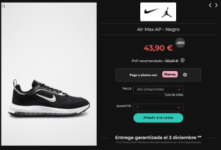 Hasta 70% + 10€ extra descuento en calzado Nike. Precios desde solo 22,90€