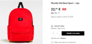 Mochila Vans Old Skool Sport por 22.99€