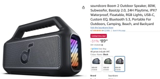 Soundcore Boom 2 Outdoor Speaker voor €89,99 bij Amazon