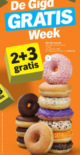 Albert Heijn Hamsterweken veel producten 2+3 gratis