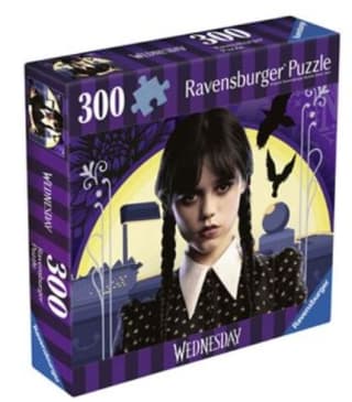 Puzzle Ravensburger La Familia Adans Miércoles 300 piezas por 4,98€.
