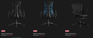 25% korting in de Wintersale bij Herman Miller op gamingproducten
