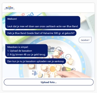 Gratis Blue Band boter met cashback actie