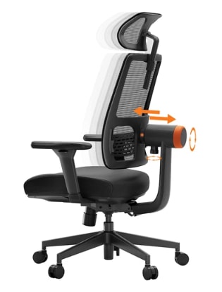 Newtral Magich002Silla ergonómica, respaldo de seguimiento automático, soporte adaptable por 179,99€