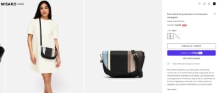 Bolso bandolera pequeño con estampado monogram por 9€