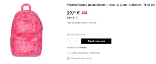 Mochila Eastpak Padded Double Blissful por 29.99€