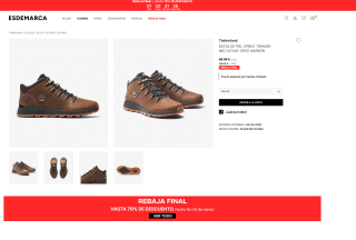 TIMBERLAND BOTAS DE PIEL SPRINT TREKKER MID CATHAY SPICE MARRÓN por solo 69,99€