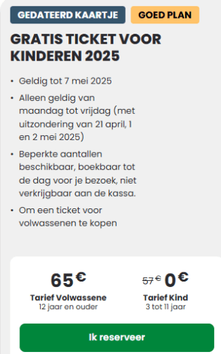 Kinderen gratis naar Parc Asterix