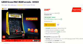 LEGO Icons PAC-MAN arcade - 10323 voor €219 bij Bol.com
