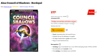Ravensburger Council of Shadows Bordspel voor €17,99 bij Bol.