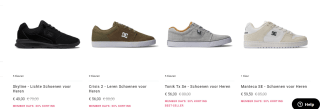 Ontvang 30% korting in de private sale bij DC Shoes