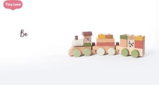 Tiny Love 17-delige bouwstenenset "Stacking Train - Boho Chic" voor €21,95 bij Bol