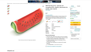 Estuche WAYTEX 931271O con cremallera diseño de sandía por solo 5,34€