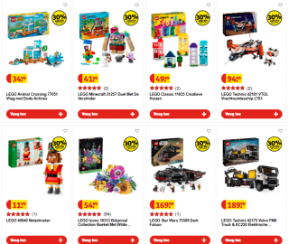 30% korting bij aankoop vanaf 3 LEGO sets bij Kruidvat